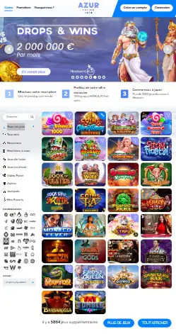 l'application et interface Gambloria Casino