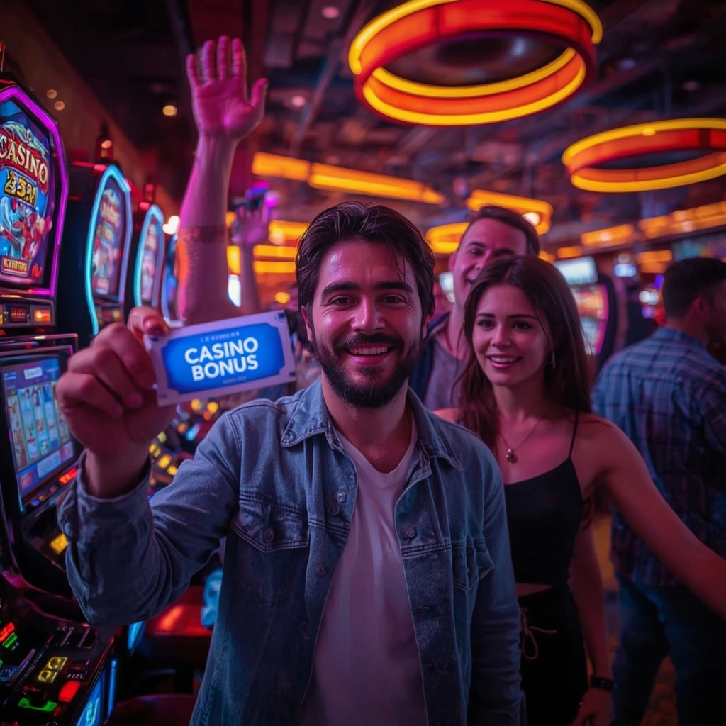 une personne tenant un bonus Gambloria Casino